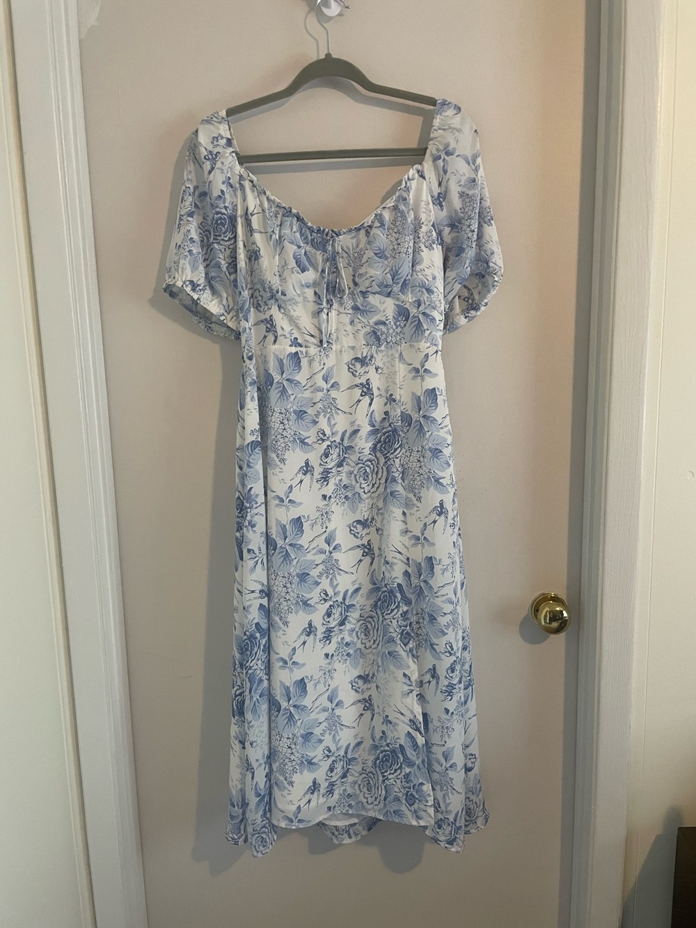 Baltic Born Cadence Midi Dress Blue Floral NWT